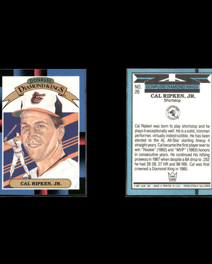 Cal Ripken Jr. Baltimore Orioles Baseball 12-Card Lot Topps EX