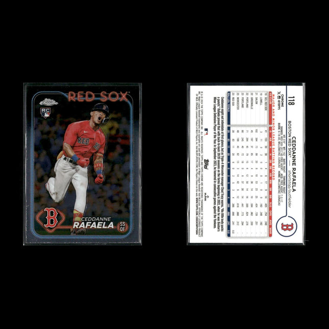 Ceddanne Rafaela Boston Red Sox Baseball 4-Card Lot Topps EX