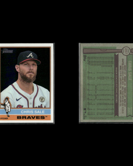 Chris Sale Boston Red Sox Baseball 7-Card Lot Topps EX