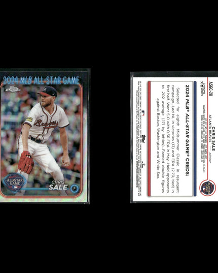 Chris Sale Boston Red Sox Baseball 7-Card Lot Topps EX