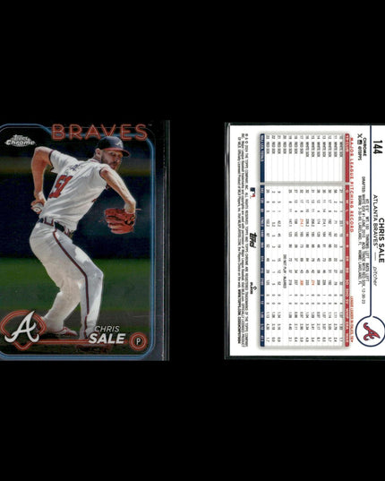 Chris Sale Boston Red Sox Baseball 7-Card Lot Topps EX