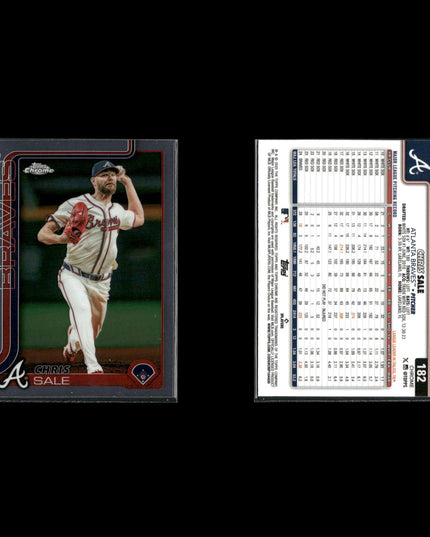 Chris Sale Boston Red Sox Baseball 7-Card Lot Topps EX