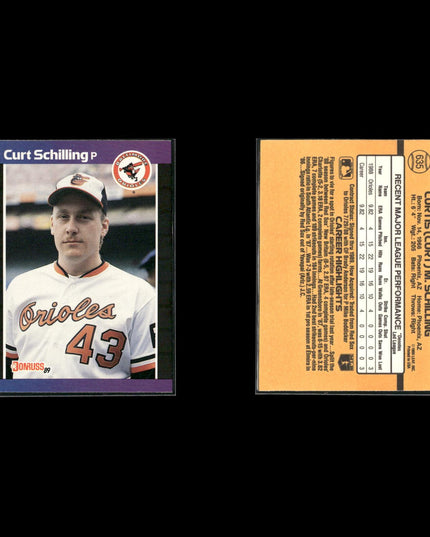 Curt Schilling Philadelphia Phillies Baseball 6-Card Lot Topps EX