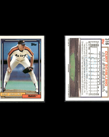 Curt Schilling Philadelphia Phillies Baseball 6-Card Lot Topps EX