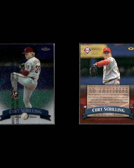 Curt Schilling Philadelphia Phillies Baseball 6-Card Lot Topps EX