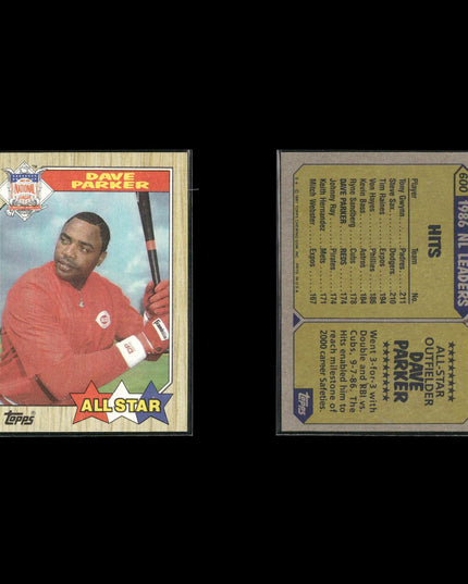 Dave Parker Pittsburgh Pirates Baseball 6-Card Lot Topps EX