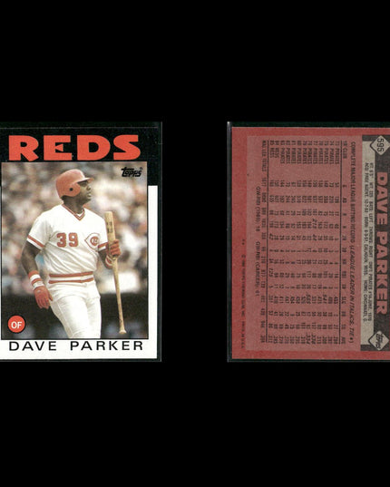 Dave Parker Pittsburgh Pirates Baseball 6-Card Lot Topps EX