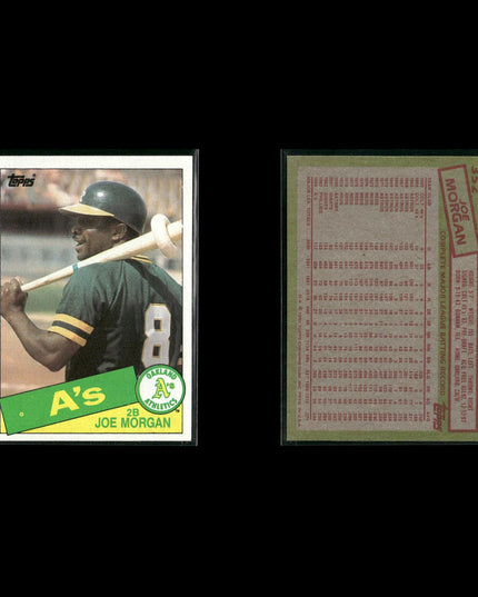 Joe Morgan Cincinnati Reds Baseball 11-Card Lot Topps EX