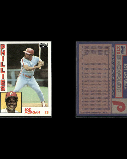 Joe Morgan Cincinnati Reds Baseball 11-Card Lot Topps EX