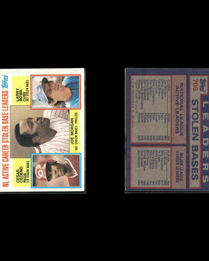 Joe Morgan Cincinnati Reds Baseball 11-Card Lot Topps EX