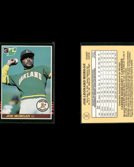 Joe Morgan Cincinnati Reds Baseball 11-Card Lot Topps EX