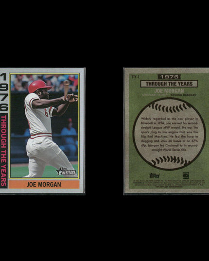 Joe Morgan Cincinnati Reds Baseball 11-Card Lot Topps EX