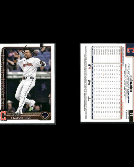 Jose Ramirez Cleveland Guardians Baseball 8-Card Lot Topps EX