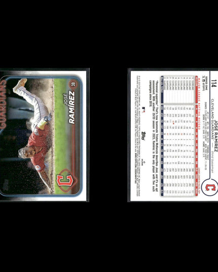 Jose Ramirez Cleveland Guardians Baseball 8-Card Lot Topps EX
