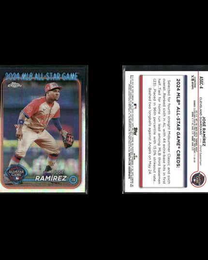 Jose Ramirez Cleveland Guardians Baseball 8-Card Lot Topps EX