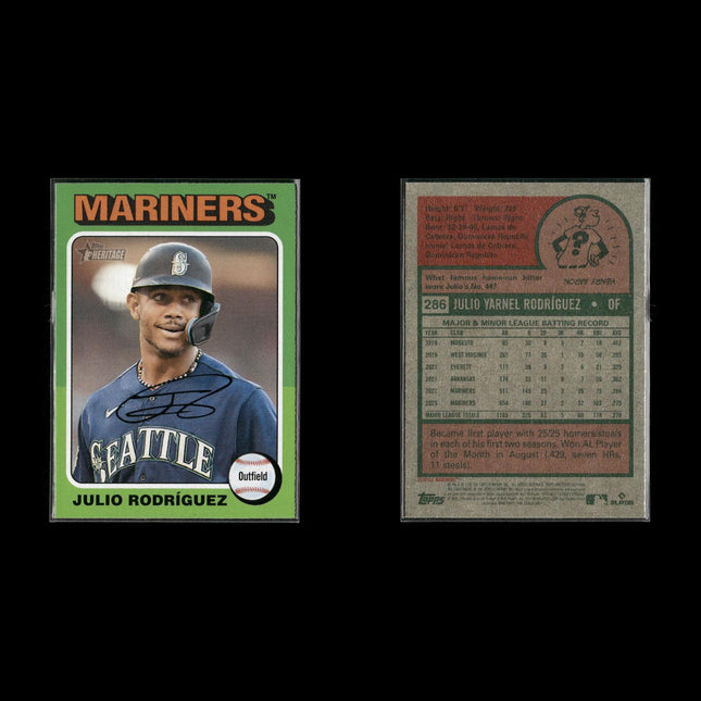 Julio Rodriguez Seattle Mariners Baseball 8-Card Lot Topps EX