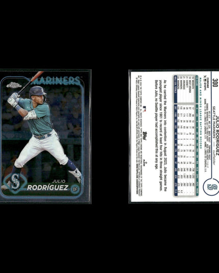 Julio Rodriguez Seattle Mariners Baseball 8-Card Lot Topps EX