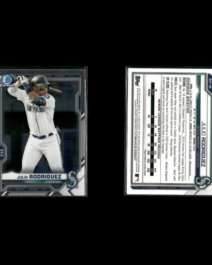 Julio Rodriguez Seattle Mariners Baseball 8-Card Lot Topps EX