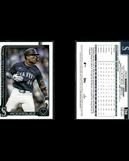 Julio Rodriguez Seattle Mariners Baseball 8-Card Lot Topps EX