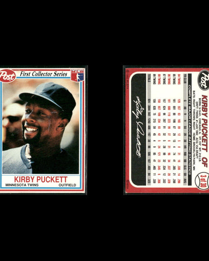 Kirby Puckett Minnesota Twins Baseball 10-Card Lot Topps EX