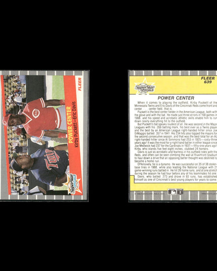 Kirby Puckett Minnesota Twins Baseball 10-Card Lot Topps EX