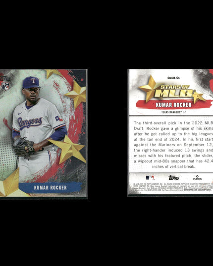Kumar Rocker Texas Rangers Baseball 4-Card Lot Topps EX
