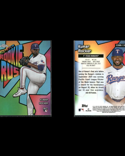 Kumar Rocker Texas Rangers Baseball 4-Card Lot Topps EX