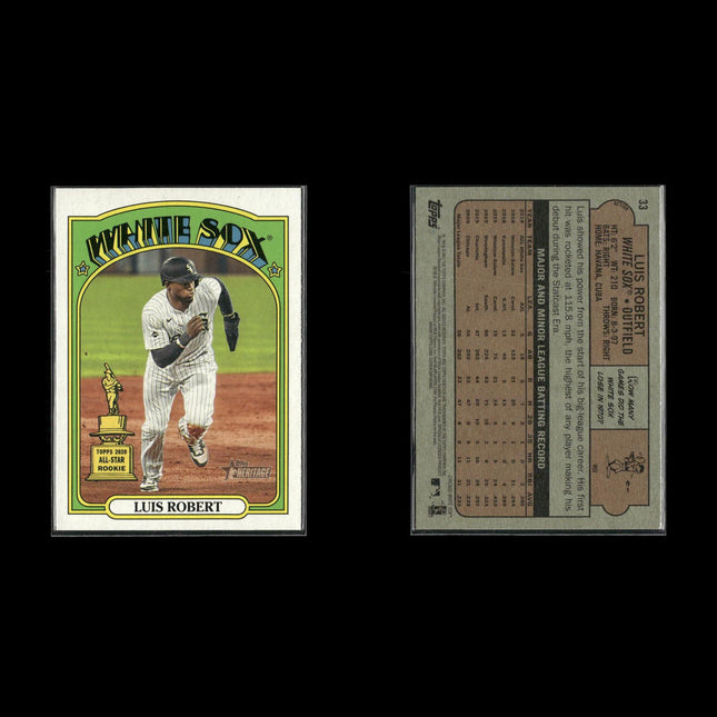 Luis Robert Chicago White Sox Baseball 10-Card Lot Topps EX