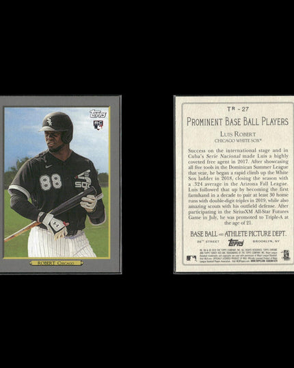 Luis Robert Chicago White Sox Baseball 10-Card Lot Topps EX
