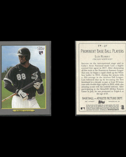 Luis Robert Chicago White Sox Baseball 10-Card Lot Topps EX