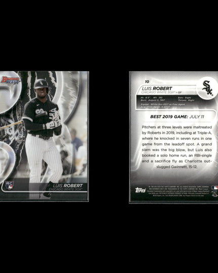 Luis Robert Chicago White Sox Baseball 10-Card Lot Topps EX