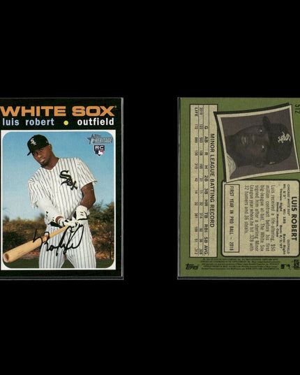 Luis Robert Chicago White Sox Baseball 10-Card Lot Topps EX