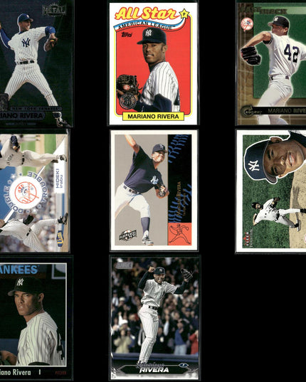 Mariano Rivera New York Yankees Baseball 8-Card Lot Topps EX