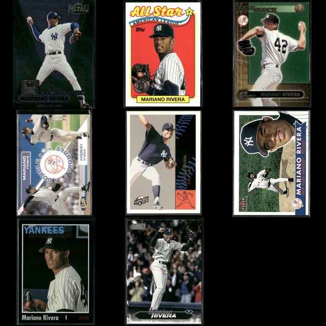 Mariano Rivera New York Yankees Baseball 8-Card Lot Topps EX