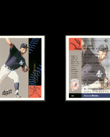 Mariano Rivera New York Yankees Baseball 8-Card Lot Topps EX
