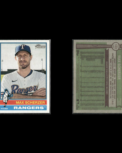 Max Scherzer Washington Nationals Baseball 8-Card Lot Topps EX