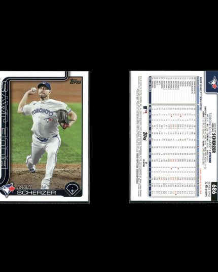 Max Scherzer Washington Nationals Baseball 8-Card Lot Topps EX