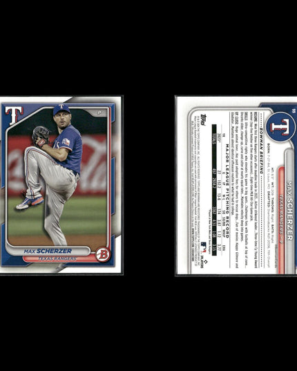 Max Scherzer Washington Nationals Baseball 8-Card Lot Topps EX