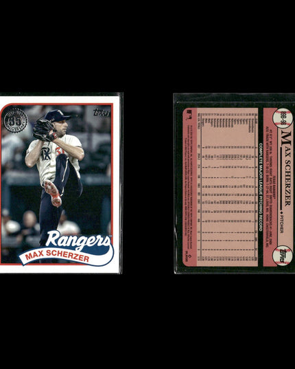 Max Scherzer Washington Nationals Baseball 8-Card Lot Topps EX