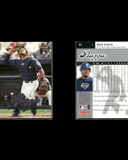 Mike Piazza Los Angeles Dodgers Baseball 6-Card Lot Topps EX