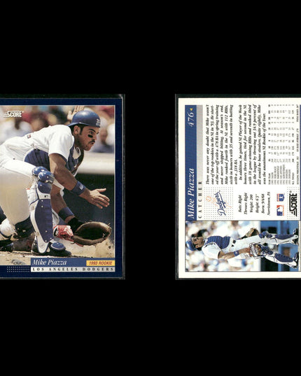 Mike Piazza Los Angeles Dodgers Baseball 6-Card Lot Topps EX