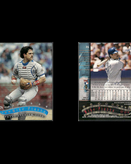 Mike Piazza Los Angeles Dodgers Baseball 6-Card Lot Topps EX