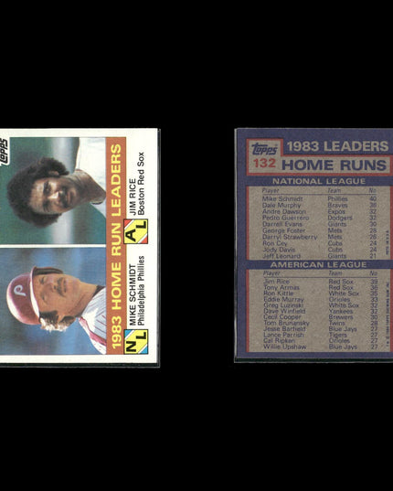 Mike Schmidt Philadelphia Phillies Baseball 10-Card Lot Topps EX