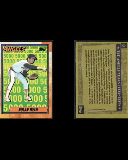 Nolan Ryan Houston Astros Baseball 12-Card Lot Topps EX