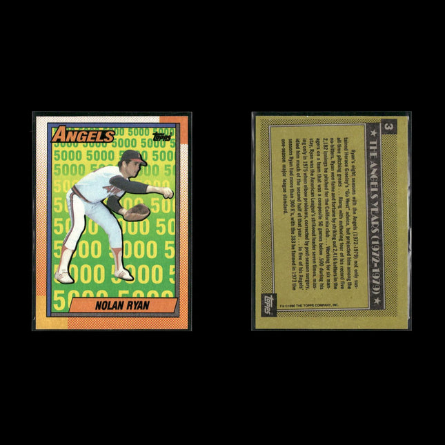 Nolan Ryan Houston Astros Baseball 12-Card Lot Topps EX