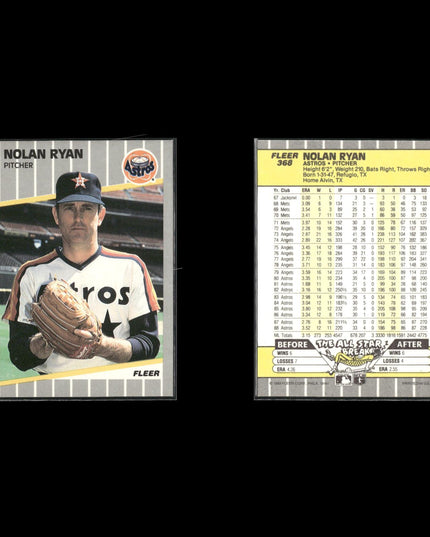 Nolan Ryan Houston Astros Baseball 12-Card Lot Topps EX