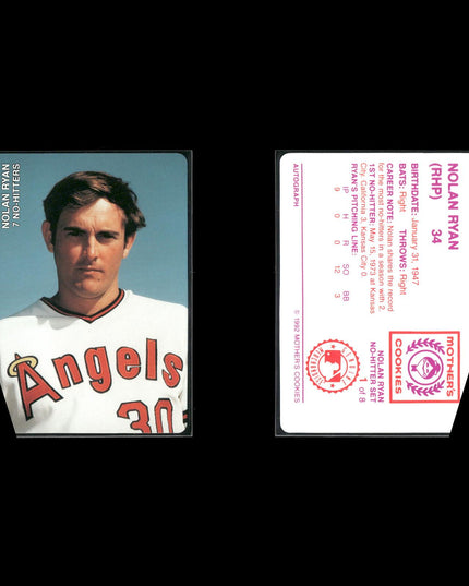 Nolan Ryan Houston Astros Baseball 12-Card Lot Topps EX