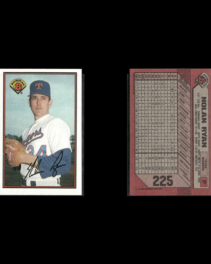 Nolan Ryan Houston Astros Baseball 12-Card Lot Topps EX