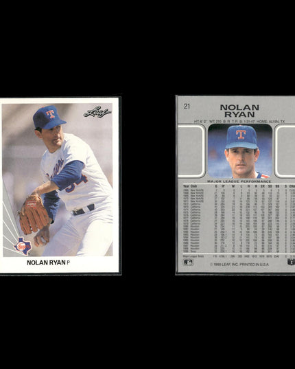 Nolan Ryan Houston Astros Baseball 12-Card Lot Topps EX