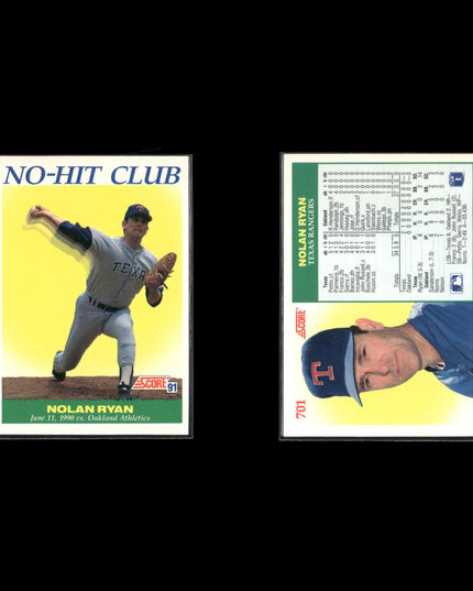 Nolan Ryan Houston Astros Baseball 12-Card Lot Topps EX